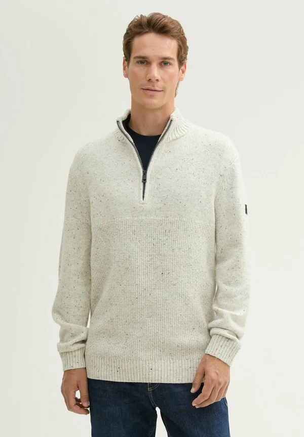 Strickpullover - offwhite melange multi neps