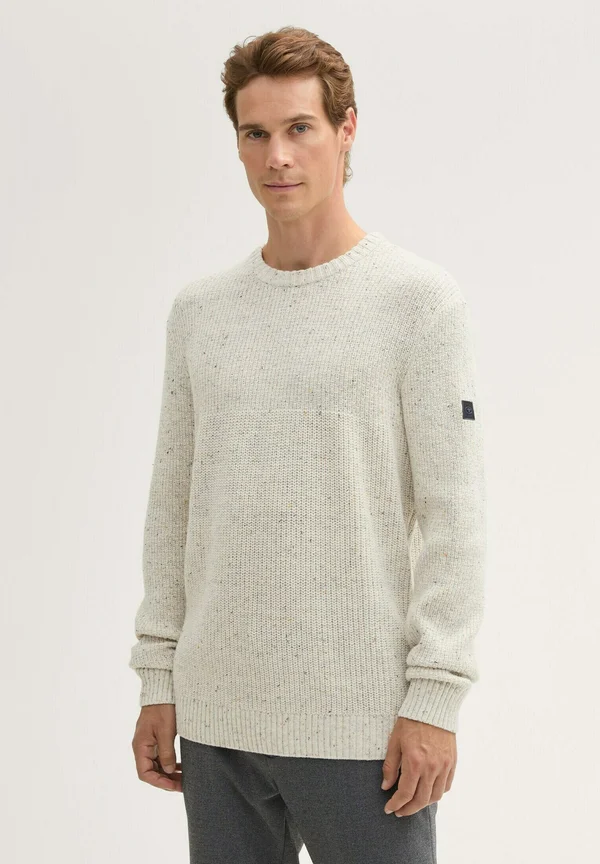 Strickpullover - offwhite melange multi neps