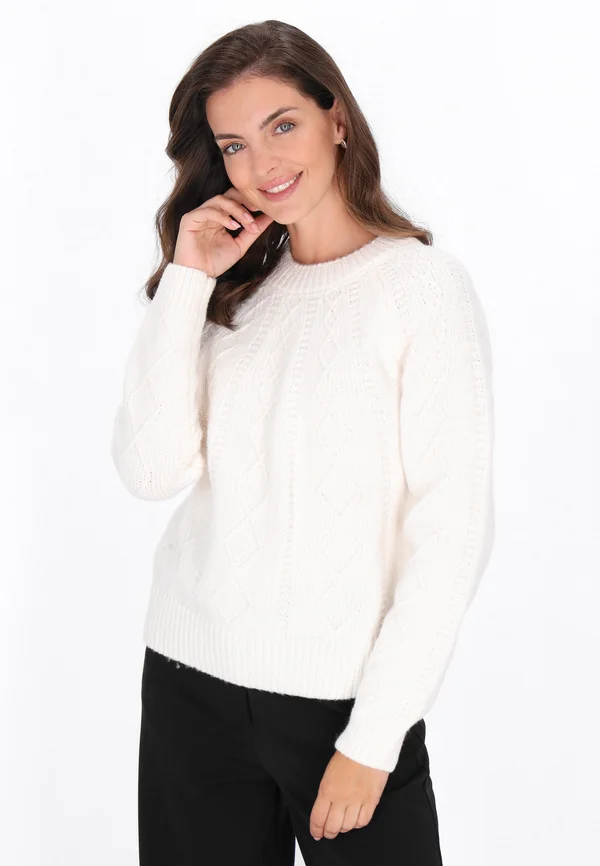 Strickpullover - offwhite