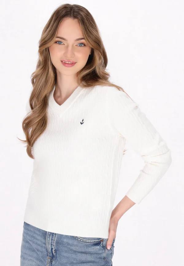 Strickpullover - offwhite