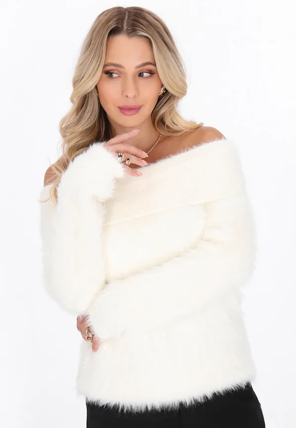 Strickpullover - offwhite