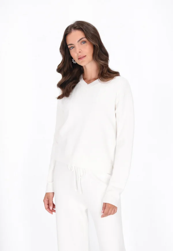 Strickpullover - offwhite