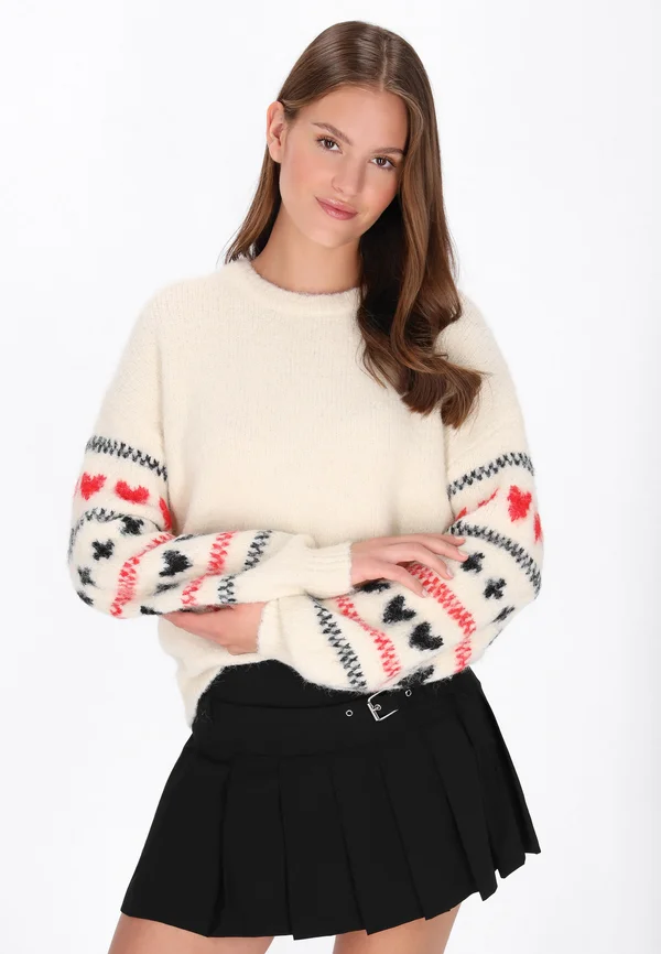 Strickpullover - offwhite