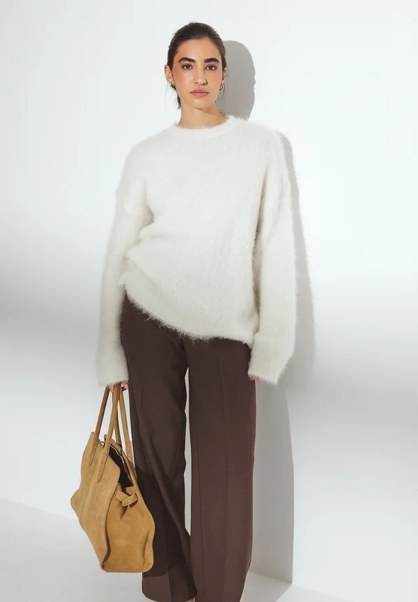 Strickpullover - offwhite