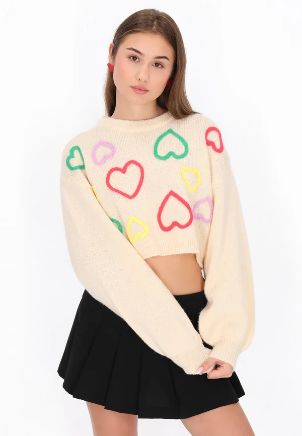 Strickpullover - offwhite