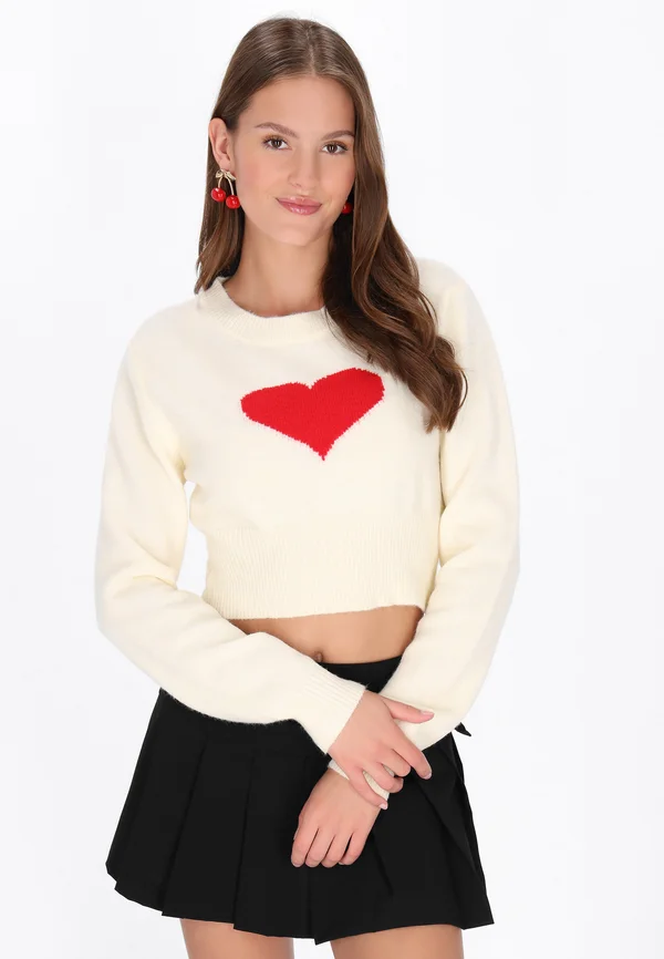 Strickpullover - offwhite