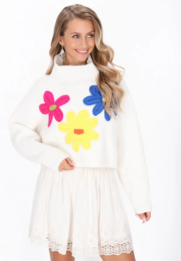 Strickpullover - offwhite