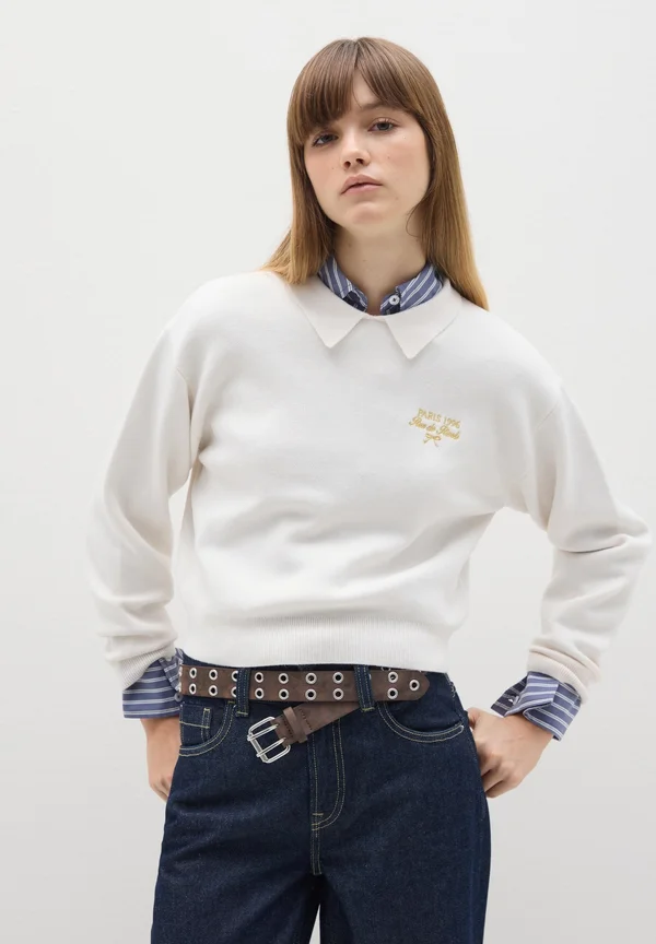 Strickpullover - optical white