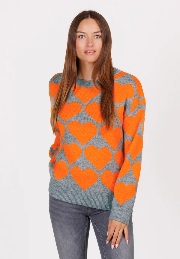 Strickpullover - orange
