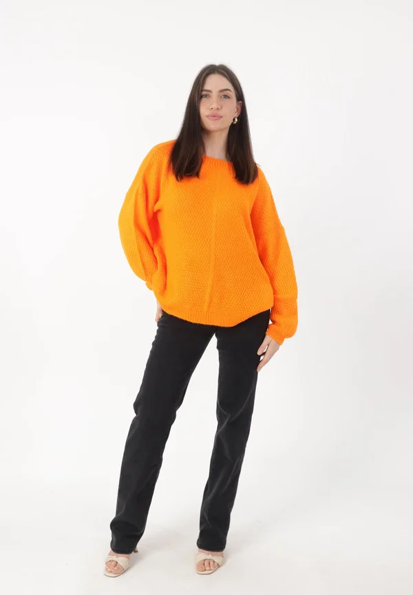 Strickpullover - orange
