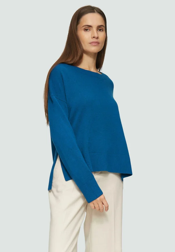 Strickpullover - ozeanblau