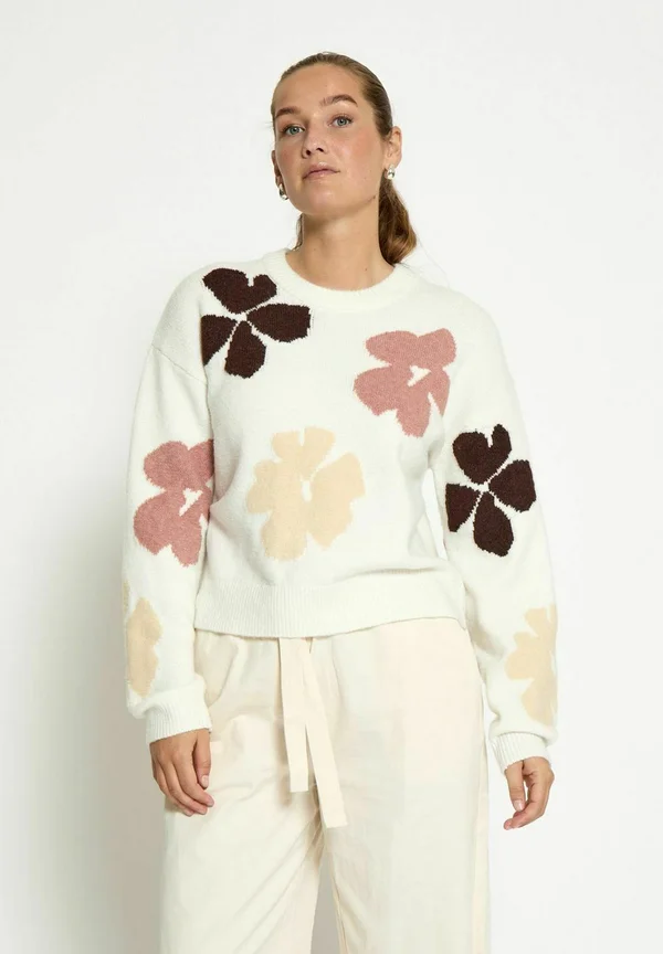 Strickpullover - p cloud dancer print