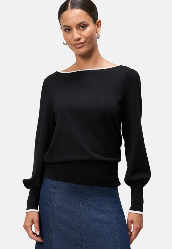 Strickpullover - patch blackcream