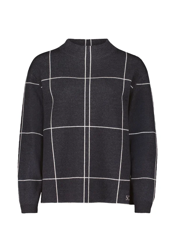 Strickpullover - patch grey/beige