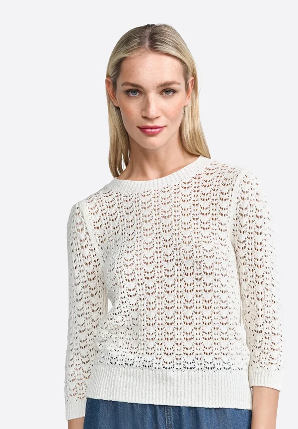 Strickpullover - pearl white