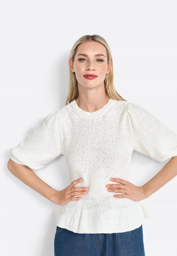 Strickpullover - pearl white