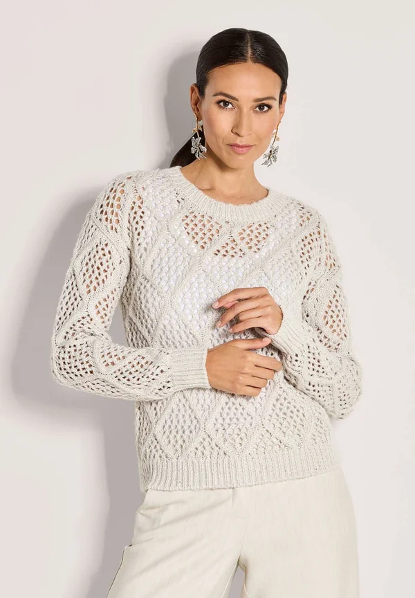 Strickpullover - pearl white