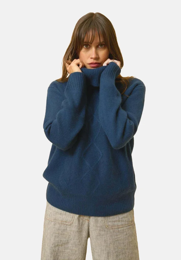 Strickpullover - petrol blue