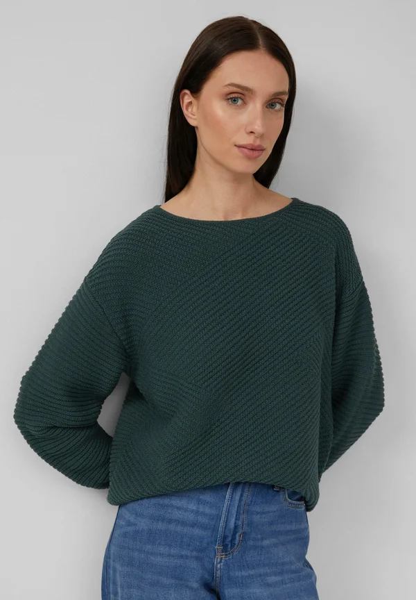 Strickpullover - petrol