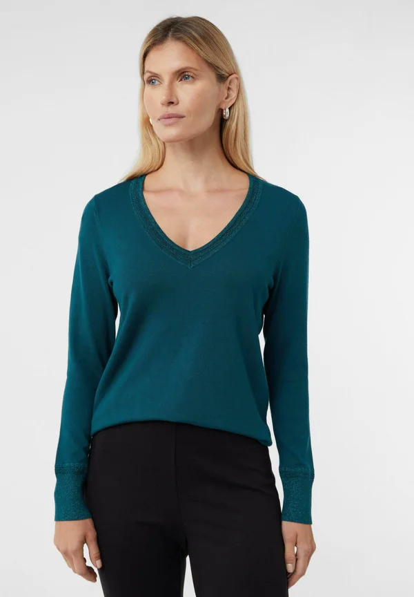 Strickpullover - petrol