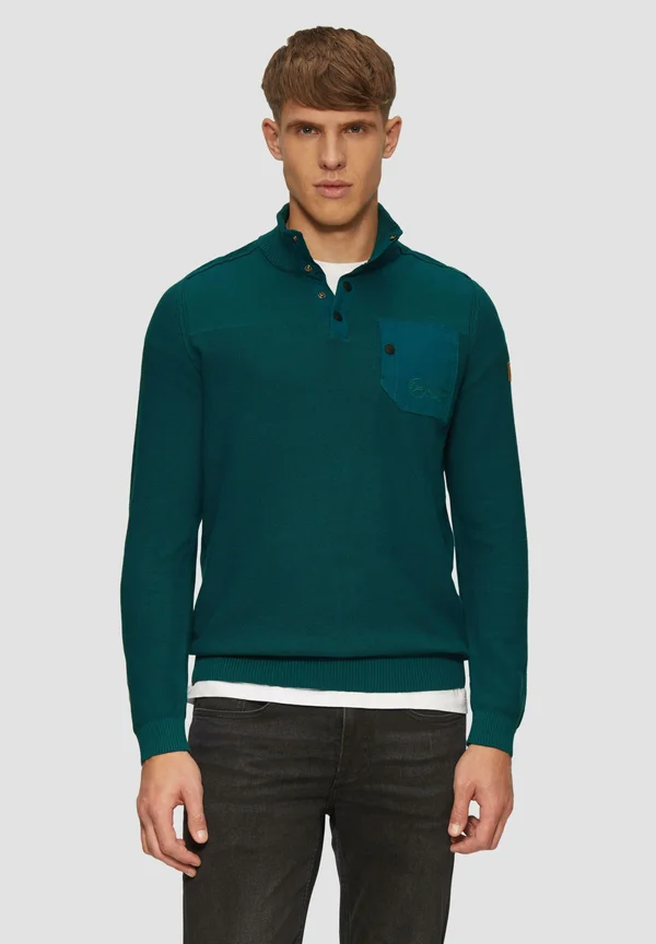 Strickpullover - petrol
