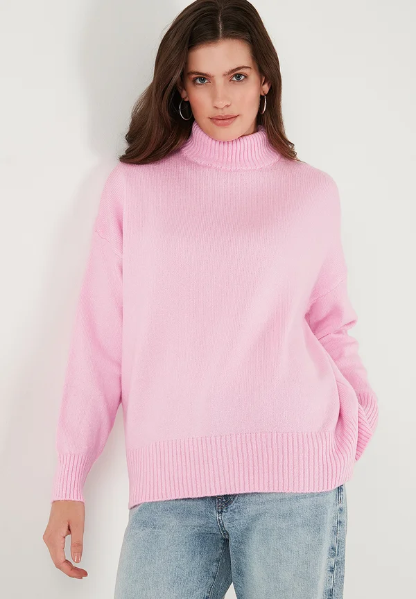 Strickpullover - pink melange