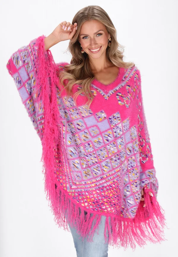 Strickpullover - pink multicolor