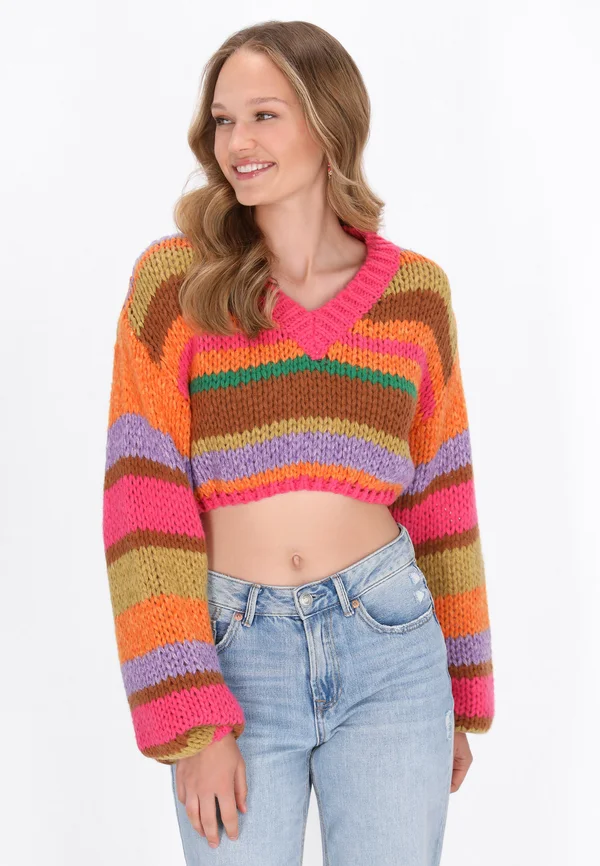 Strickpullover - pink multicolor