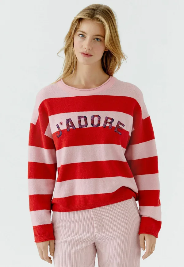 Strickpullover - pink rose