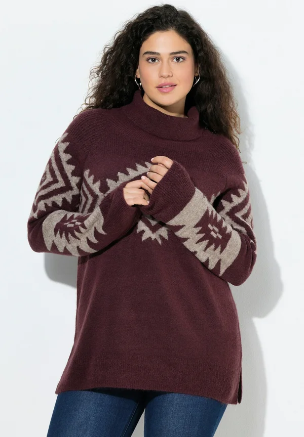 Strickpullover - plum