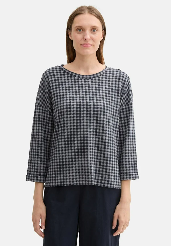 Strickpullover - printed vichy check design