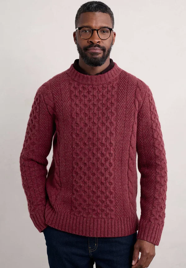 Strickpullover - purple garnet