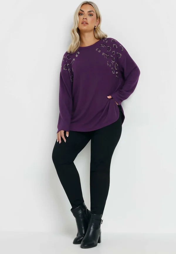 Strickpullover - purple