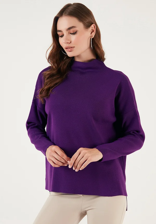 Strickpullover - purple
