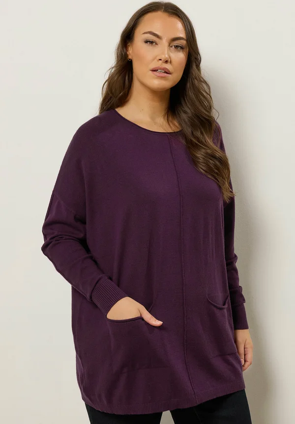 Strickpullover - purple