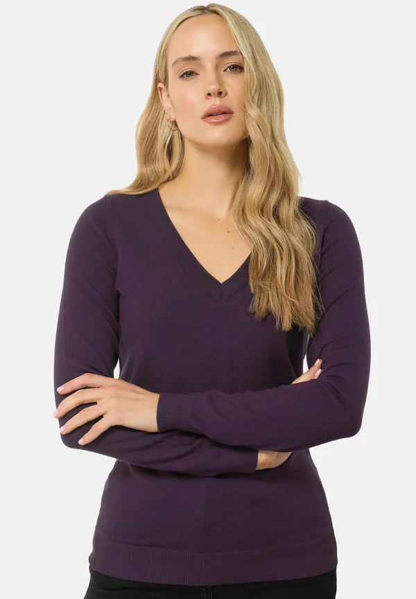 Strickpullover - purple
