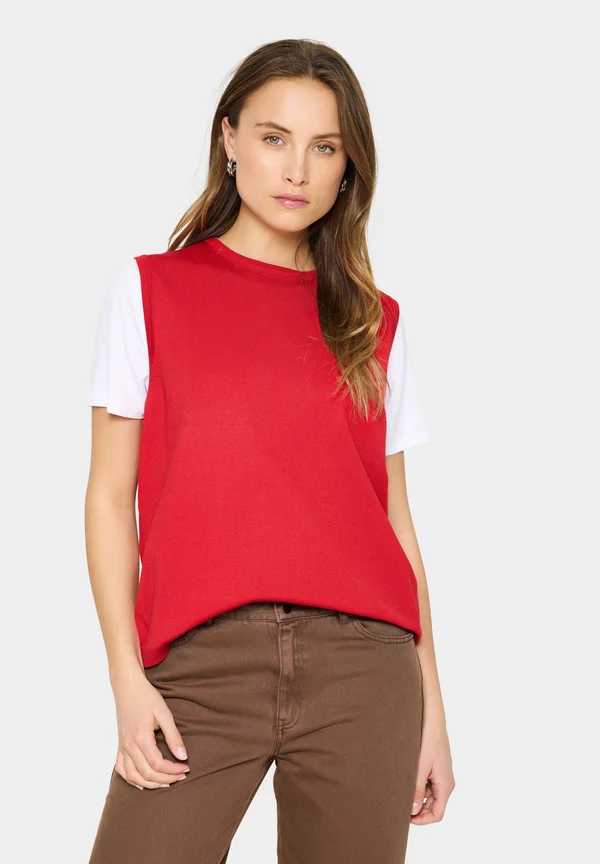 Strickpullover - racing red