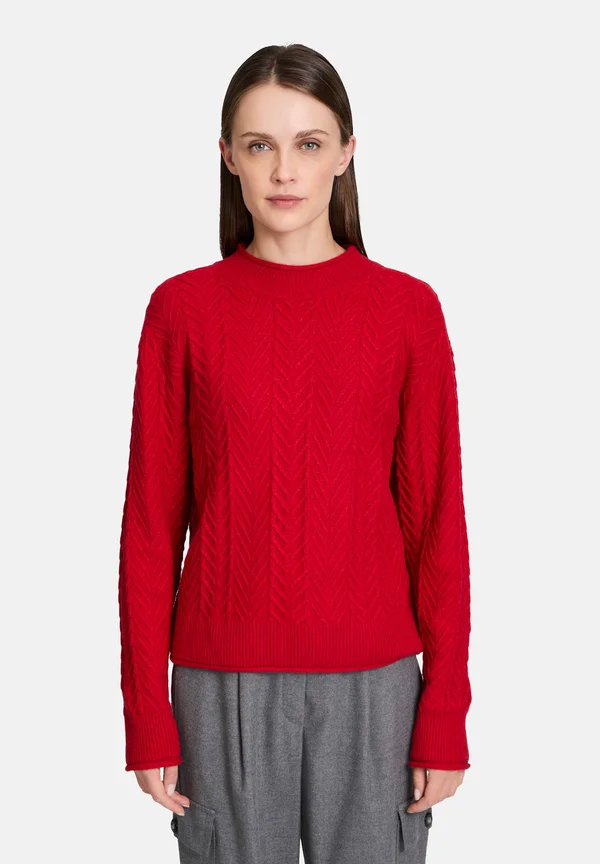 Strickpullover - red scarlet