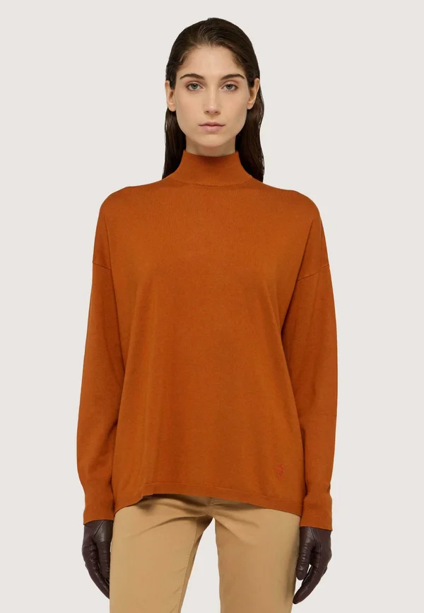 Strickpullover - red siena