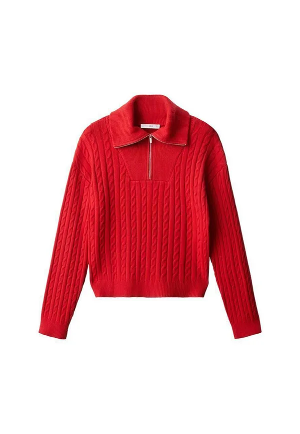 Strickpullover - red