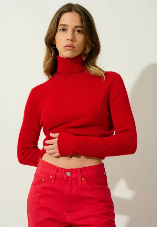 Strickpullover - red