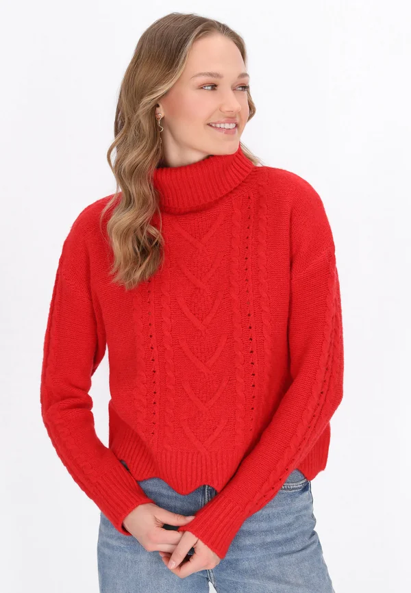Strickpullover - red