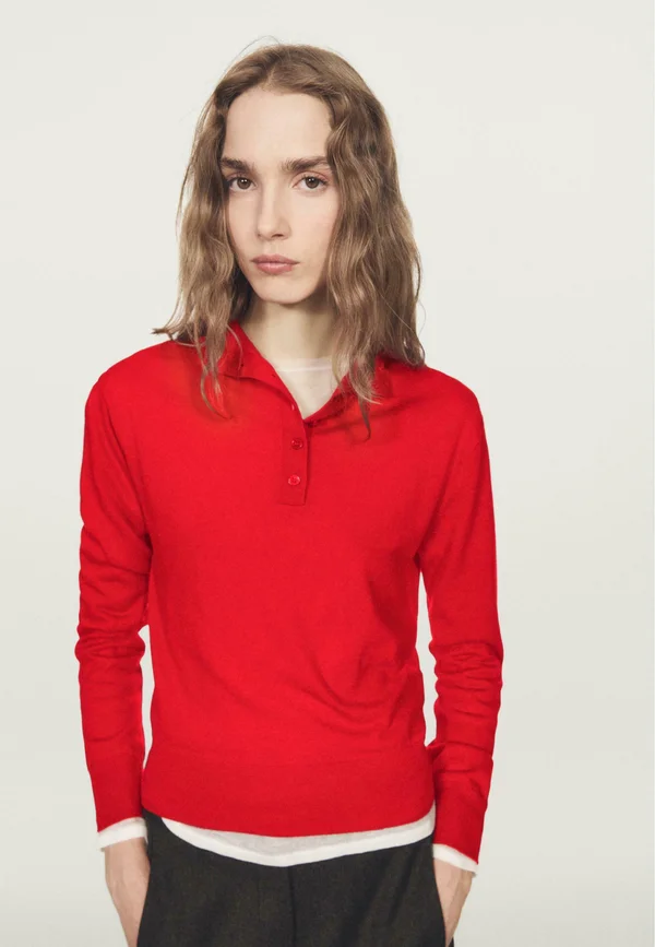 Strickpullover - red