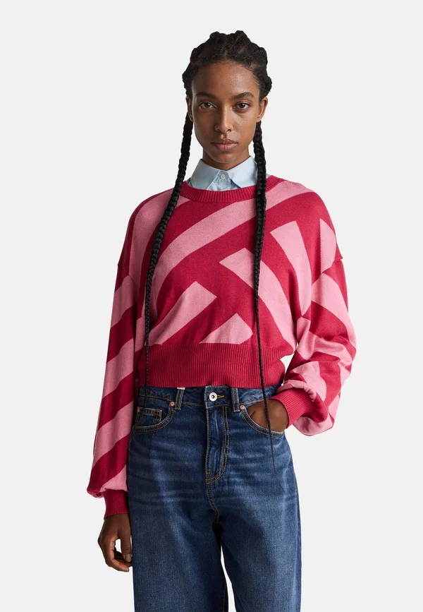 Strickpullover - red