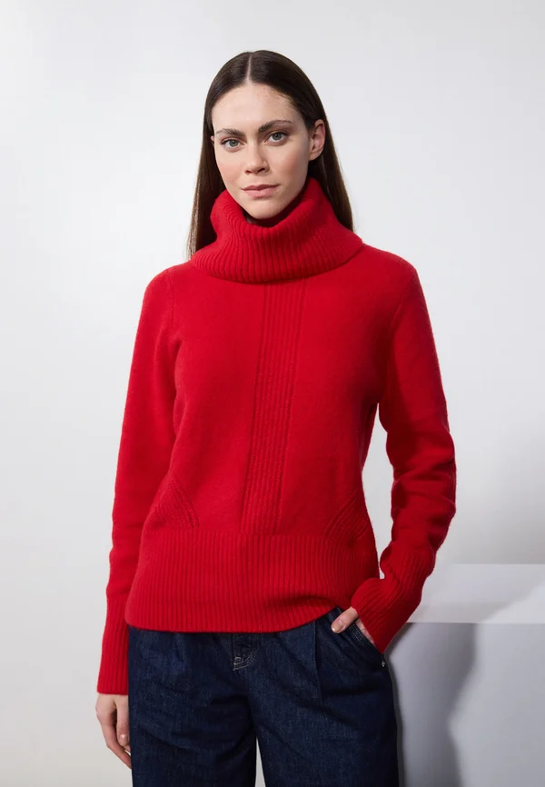 Strickpullover - red
