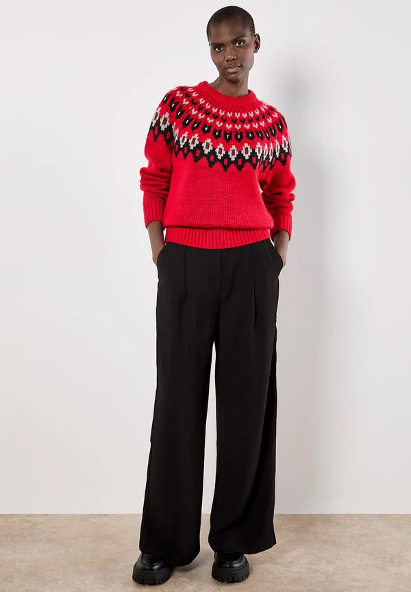 Strickpullover - red