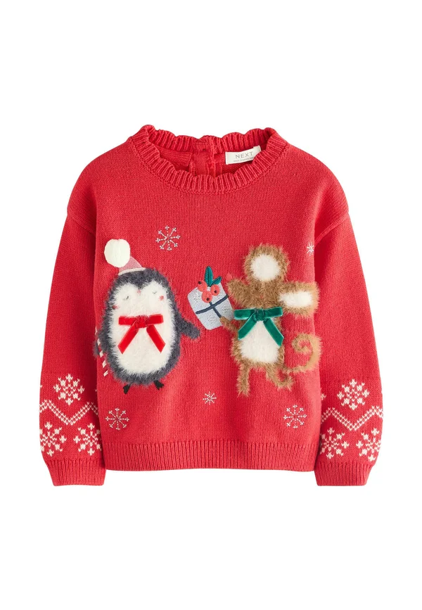 Strickpullover - red