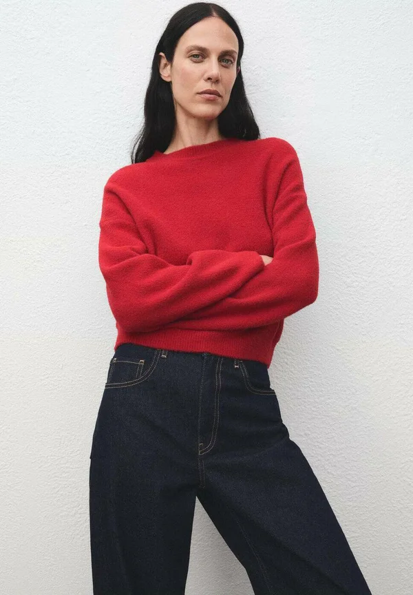 Strickpullover - red