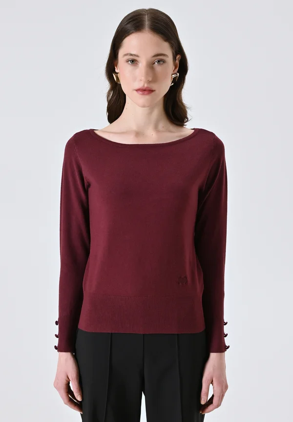 Strickpullover - red