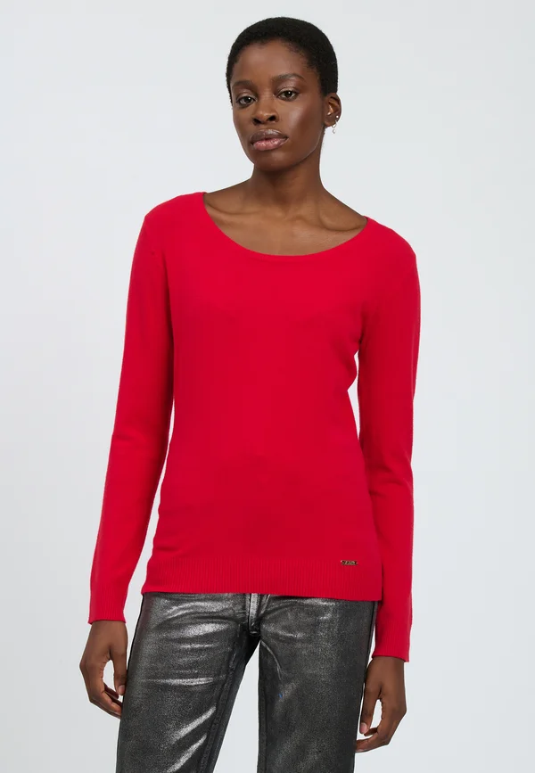 Strickpullover - red